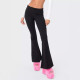 Solid color micro flared pants