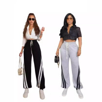 Women's patchwork casual pants LONG TROUSERS