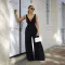 Sexy deep V-back sleeveless jumpsuit