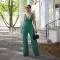 Sexy deep V-back sleeveless jumpsuit