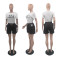 Elegant and elegant cotton shorts short sleeved set in 3 colors