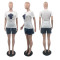 Elegant and elegant cotton shorts short sleeved set in 3 colors