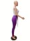 Solid color vest with exposed navel and hip lifting yoga exercise two-piece set