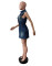 Tank top drawstring elastic slim fit dress