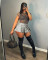 Beautiful women's leather sexy solid color zippered pleated ultra short skirt  6COLORS