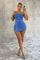 Hot selling elastic strapless apron and shorts set