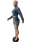 Slim fit hip wrap fashion shorts set