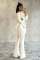 Fashionable casual hollowed out and perforated open back knitted buttocks slim fit jumpsuit