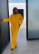 Fashionable casual solid color bat sleeve drawstring jumpsuit