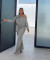 Fashionable casual solid color bat sleeve drawstring jumpsuit