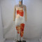 Summer new print sexy strapless waist and hip wrap dress