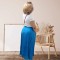 Summer Comfortable Loose Mid High Waist Pleated Skirt