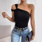 Fashionable and Sexy Off the Shoulder Waist Women's Top and Tank Top