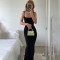 Sexy camisole waist slimming dress with wrapped buttocks for women's casual beach