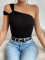 Fashionable and Sexy Off the Shoulder Waist Women's Top and Tank Top