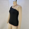 Fashionable and Sexy Off the Shoulder Waist Women's Top and Tank Top