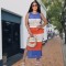 Women's fishing net contrasting color sleeveless slit sexy casual pullover beach dress