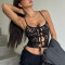 Sexy Lace Lace Perspective Small Strap Tank Top