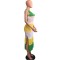 Women's fishing net contrasting color sleeveless slit sexy casual pullover beach dress