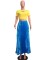 Summer Comfortable Loose Mid High Waist Pleated Skirt
