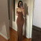 Sexy camisole waist slimming dress with wrapped buttocks for women's casual beach