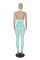 Sexy hollow neck hanging cross mesh splicing perspective three piece set