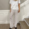 New Solid Lace Perspective Casual Pants