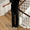 New Solid Lace Perspective Casual Pants