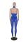 Sexy hollow neck hanging cross mesh splicing perspective three piece set
