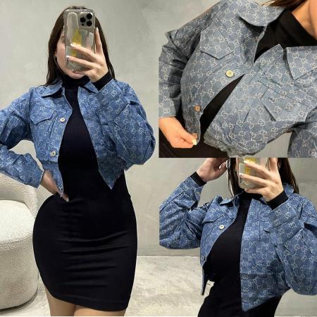 Washed denim jacket 2-color stock S-3XL