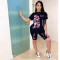 women's fashion casual printed two-piece set for women