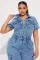 New accordion bag loose high waisted wide leg ripped jeans casual pants