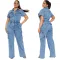 New accordion bag loose high waisted wide leg ripped jeans casual pants