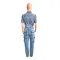 New accordion bag loose high waisted wide leg ripped jeans casual pants