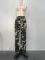 Women's seasonal new camouflage printed multi organ pocket pants