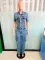 New accordion bag loose high waisted wide leg ripped jeans casual pants
