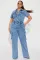 New accordion bag loose high waisted wide leg ripped jeans casual pants