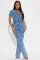 New accordion bag loose high waisted wide leg ripped jeans casual pants