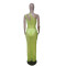 Hollow out beach cover up sexy mesh perspective dress set with bottom pants