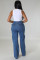 New accordion bag loose high waisted wide leg ripped jeans casual pants