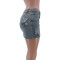 Fashionable slim fit personalized embroidered elastic denim short skirt