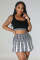 Sports casual skirt, vest, sweater, short set
