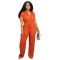 Women's short sleeved set with loose pleats and breathable V-neck two-piece shirt set for summer