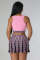 Sports casual skirt, vest, sweater, short set