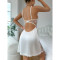 Sexy and Fun Underwear Lace Perspective Temptation Sleeping Dress thong Two Piece Set