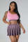 Sports casual skirt, vest, sweater, short set