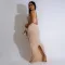 Fashionable and sexy suspender wrap buttocks long skirt