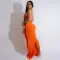 Fashionable and sexy suspender wrap buttocks long skirt