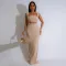 Fashionable and sexy suspender wrap buttocks long skirt