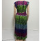 Oversized slimming gradient printed dress